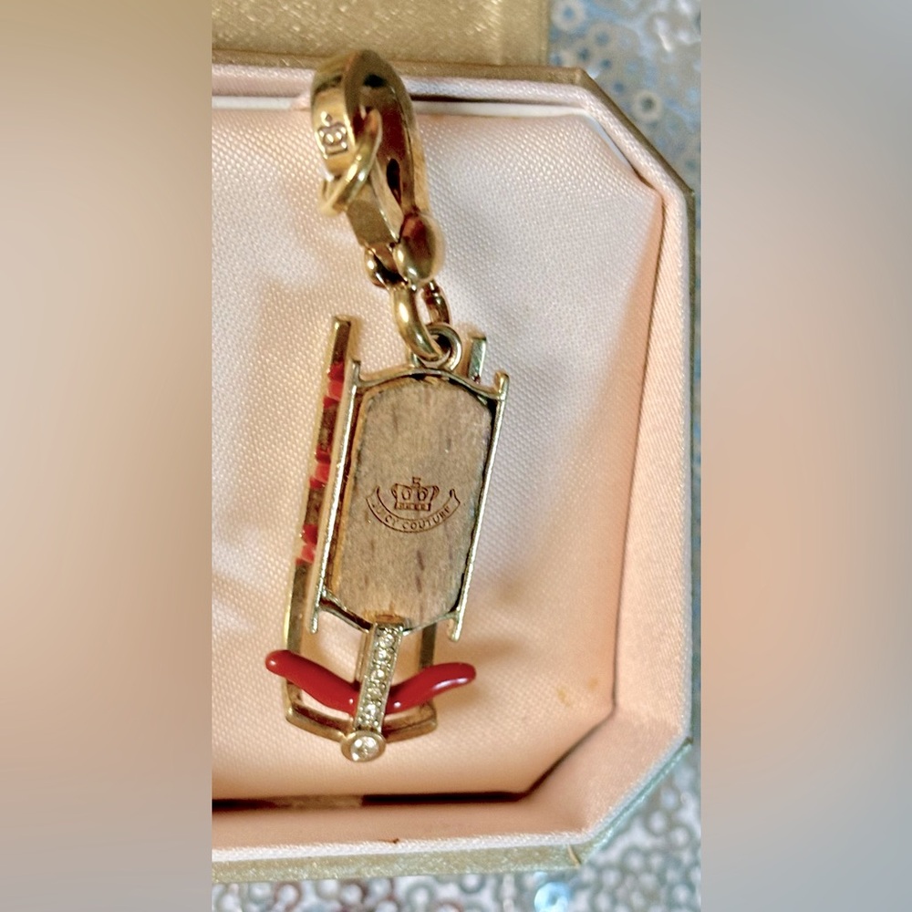 Juicy couture rare vintage sled charm
